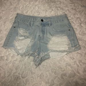 Denim shorts